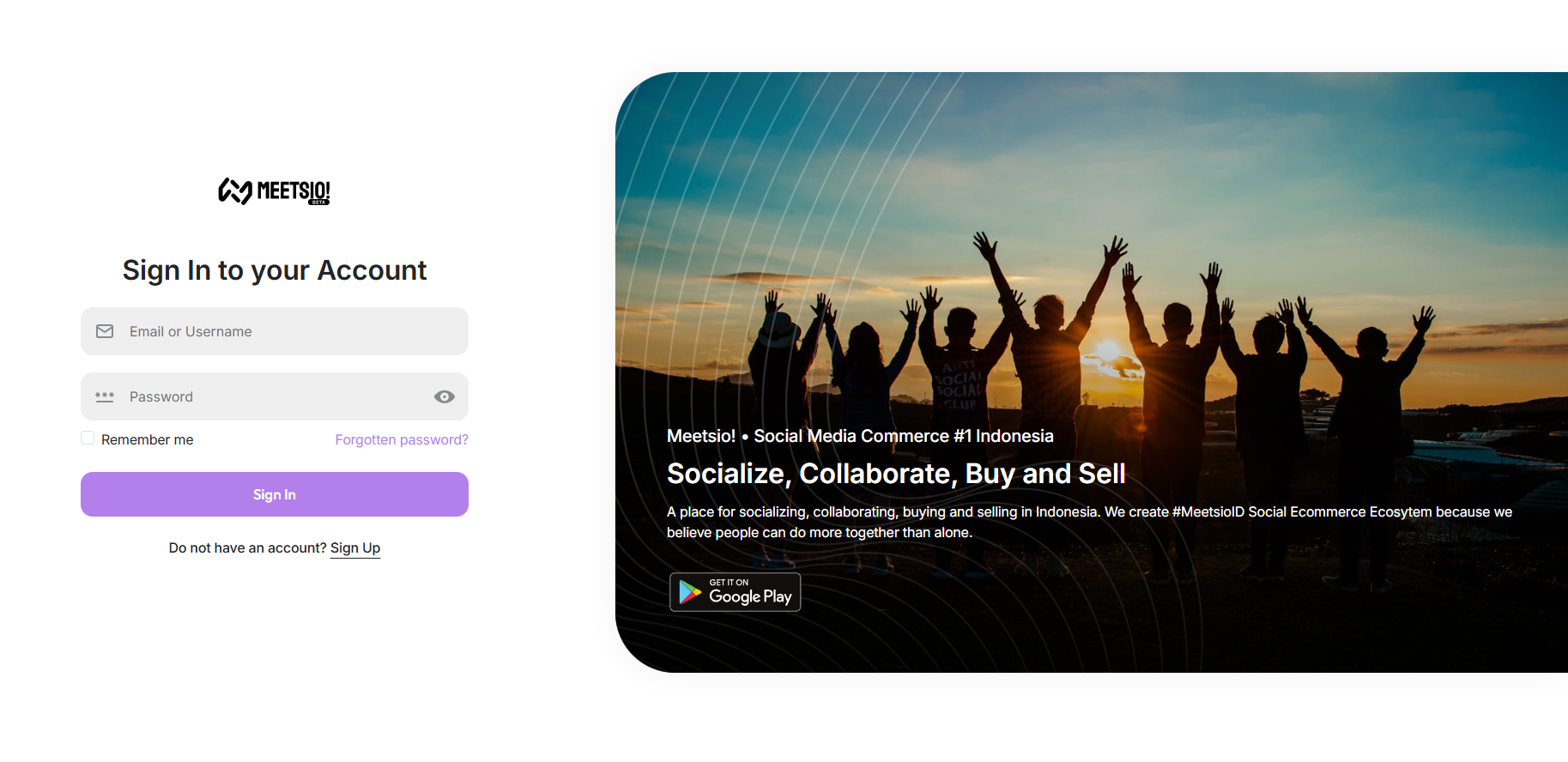 Social Media Commerce Indonesia - Meetsio.id